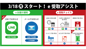 ゆうパック Lineで配達時間を通知 玄関前の置き配も可能に Bcn R