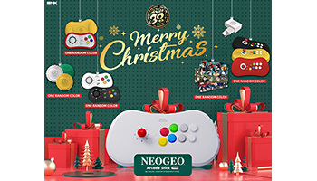 「NEOGEO Arcade Stick Proクリスマス限定セット」予約開始！　30周年記念アルバムも