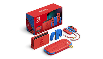 「Nintendo Switch マリオレッド×ブルー セット」、1月25日に予約受付を開始
