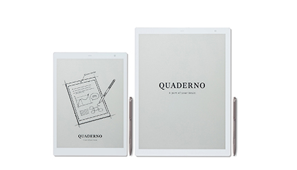 書き味向上＆画面は見やすく、デジタルノート「クアデルノ」に第2世代モデル