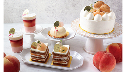 洋菓子専門店「ラ・メゾン白金グラン」に桃づくしの新作ケーキが季節限定で登場！
