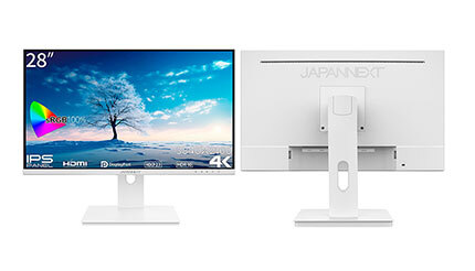 28インチの4K液晶ディスプレイ「JN-IPS28UHDR-W」発売、価格は3万5480 