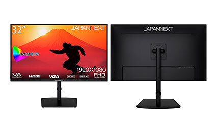 32インチのsRGB100％対応の液晶ディスプレイが3万980円、JAPANNEXTから