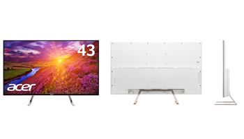 フレームレスの日本エイサーの大画面4Kディスプレイ「ET430Kwmiiqppx