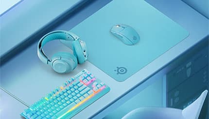 SteelSeries エントリーモデルのキーボードとマウスパッドに新色