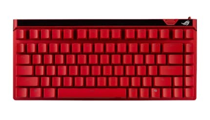 ASUS ROG 新色「Lava Red」採用のゲーミングキーボード「Falchion Ace